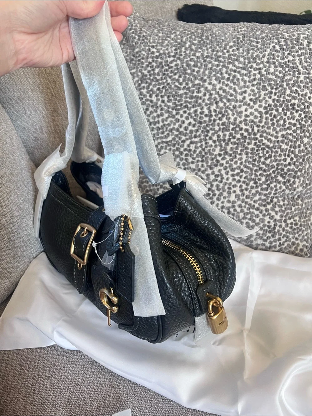 Coach Black Brass Drifter Shoulder Bag 31
